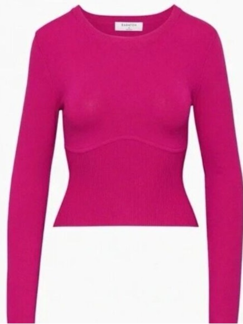 Aritzia Babaton Long Sleeve Fucshia Top